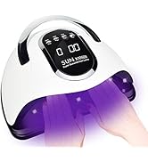 280W UV LED Nail Lamp, Fast Nail Curing Lamps for Home & Salon, 66 Beads Dryer for Gel Polish wit...