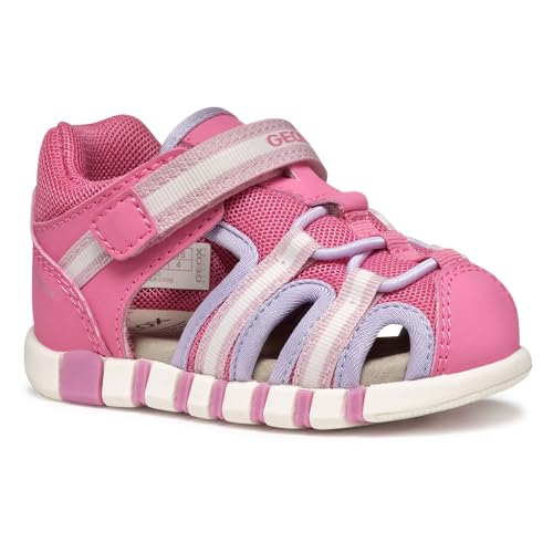 Geox Baby-Mädchen B IUPIDOO Gir Sandal, Dk Pink/Lilac, 21 EU