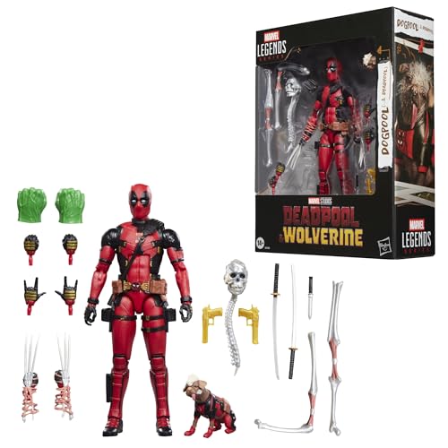 Marvel Legends Series Dogpool and Deadpool Marvel Studios Deadpool & Wolverine Movie Collectible 6-Inch Action Figure Gift