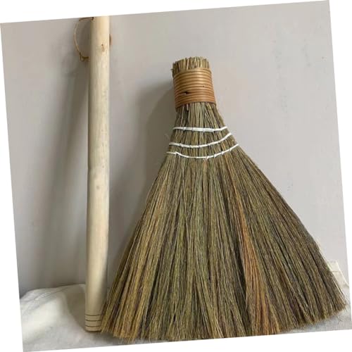 GLEAVI 2stücke Handgefertigter Gewebter Besen Abnehmbarer Griff Tischbesen Rustikaler Haushaltsbesen Für Innen Und Außen Reinigung – Bild 7