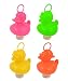HENBRANDT 20 Canards Plastiques 7cm avec Hameçon (Alourdis) - 4 Couleurs - Plastic Ducks with Hooks - Assorted Colours