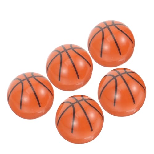 5 Pcs Tapas de Válvula de Bici con Forma de Balón de Baloncesto miniatura 1