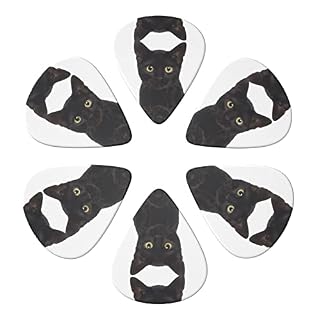 Ensemble de 6 médiators de guitare chat mignon noir pour guitare acoustique, guitare électrique, basse, ukulélé – fin… - Les Beatles, Paul McCartney, John Lennon, RIngo Starr, George Harrison Ensemble de 6 médiators de guitare chat mignon noir pour guitare acoustique, guitare électrique, basse, ukulélé - fin… – Image 4