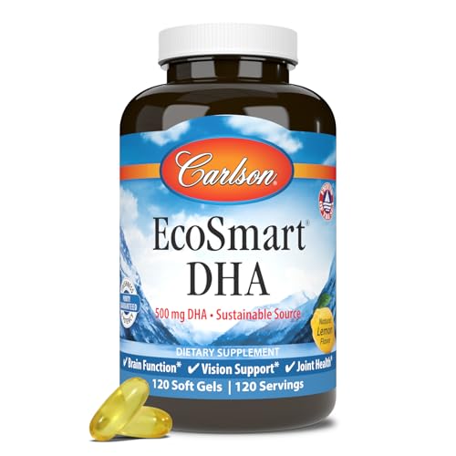 Carlson - EcoSmart DHA, 500 mg DHA, Sustainable Source, Healthy