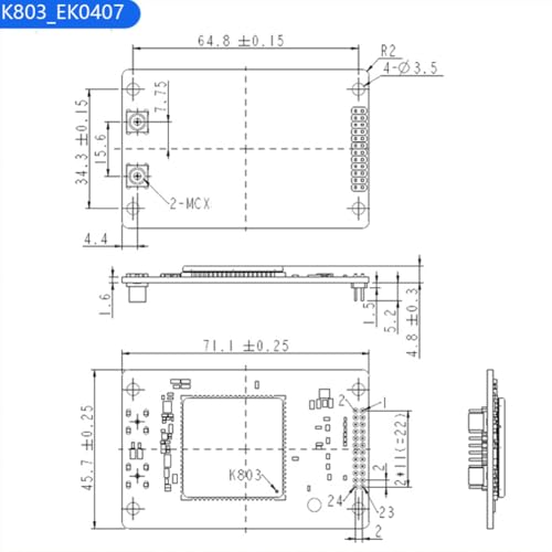 Module de positionnement GNSS BeiDou haute précision RTK centimétrique - 6