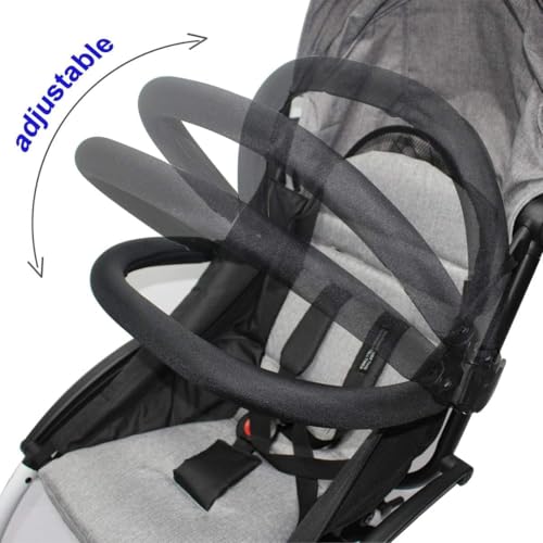 ROMIRUS Bumper Bar Compatible for Babyzen YOYO/YOYO+/ YOYO2 Baby Stroller, Queen Size (PU Leather) - Thumbnail 6