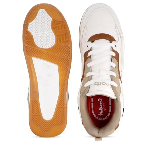 Image of WALKAROO Colourblocked Sneakers for Men's|Comfortable Insole and Secured Lace-Up Closure |Stylish Sneakers for Everyday Wear|WY3477