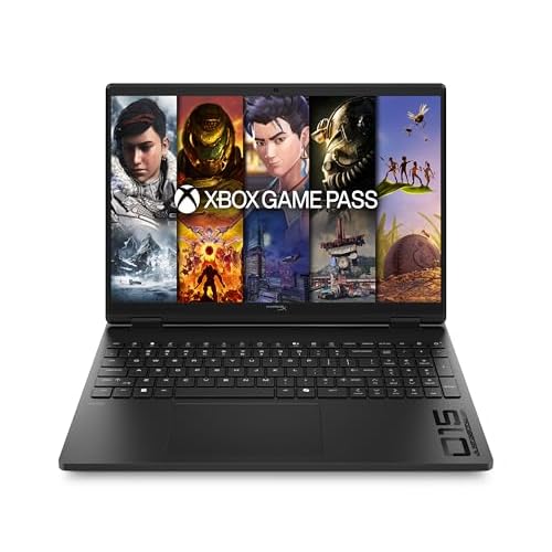 HP HyperX Omen 15 Gaming Laptop 15,3 Zoll 2K 165 Hz, AMD Ryzen 7 260, 16 GB DDR5 RAM, 1 TB SSD, NVIDIA GeForce RTX 5060 8 GB, Windows 11 Home, QWERTZ, Shadow Black