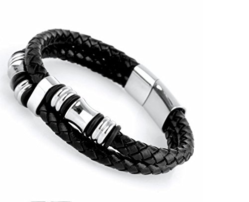 Preisvergleich Produktbild Nalmatoionme Herren Armband Armband Gestrickt Armreif Leder Kette Link