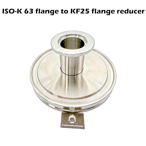 Image of bmotiontech ISO-K 63 flange (clamp type) to NW25 KF25 flange reducer converter adapter (ISO-K 63 to KF25 reducer)