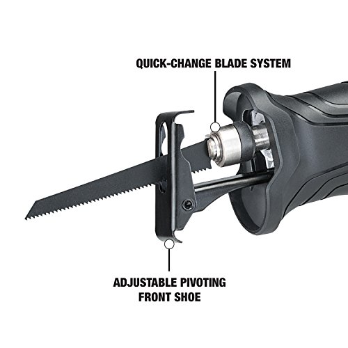 image for Genesis GRS750 7.5 Amp Reciprocating Saw with Wood Cutting Blade, Meta