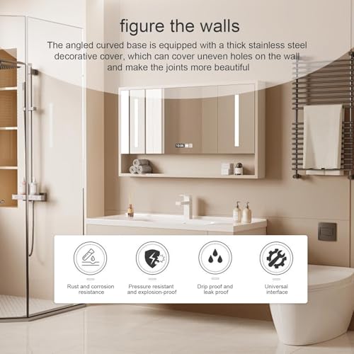 0XBIT Eccentric Screw Copper Corner Faucet Tap, Faucet Adjustable Wall Mounted Angled Curved Foot, Angle Bent Feet - Image 4