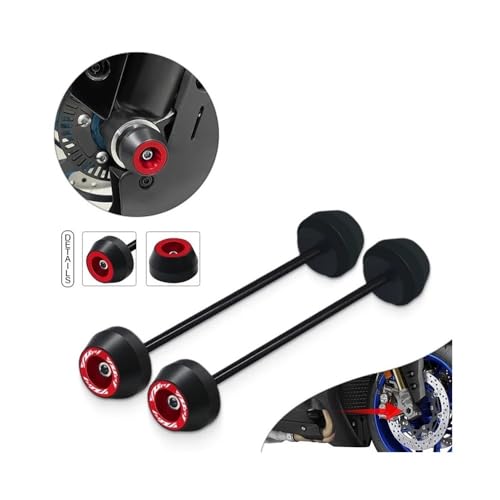 Kit de protection roue moto avec curseurs collision pour axe avant arrière