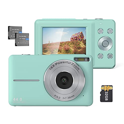 Appareil photo numérique autofocus anti-flou avec deux batteries et carte incluse