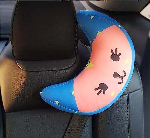 Image of Kids Car Seat Travel Neck Pillow Soft Neck Support Cushion Car Seat Belt Cover Cushion Pillow Car Seatbelt Shoulder Pad Head Neck Support Pillow Seat Strap Pillow for Car Airplane Pushchair Travel
