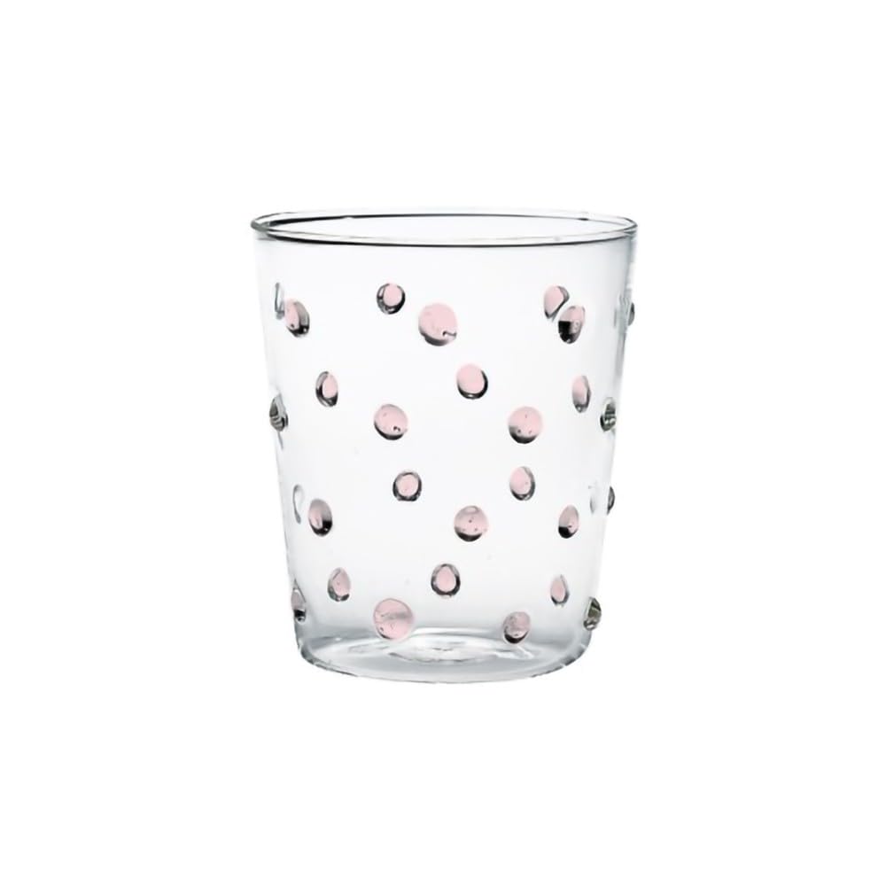 Verre rose Zafferano Party tumbler de 45 cl en lot de 6 gobelets de table