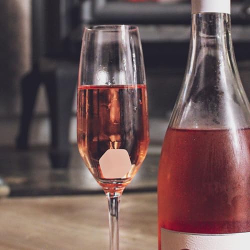 BEBEMOKO 12 Stück Eiscreme-Whisky-Stein-Eiswürfel, Kühl-Pellets, praktische Eiswürfel, Stein, wiederverwendbar, Weinsteine, praktische Weinsteine, Whiskey-Steine, Weinwürfel, Marmor, Weiß