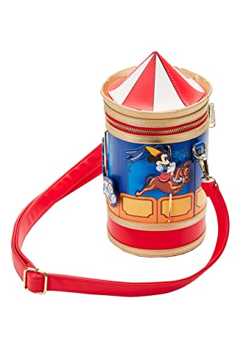 Loungefly Disney Brave Little Tailor Mickey and Minnie Mouse Carousel Crossbody Bag4