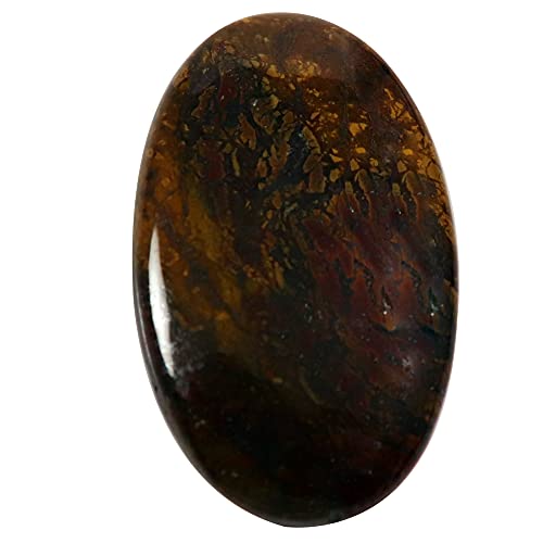 Jaspe diable rouge cabochon ovale naturel de 56,8 carats pour création de bijoux Oi82-B09BNK23DN