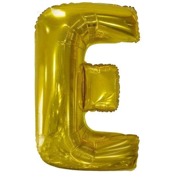 Amscan 9909580 9909580-Gold Buchstabe E SuperShape Folienballon-44, gold