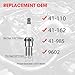 8 Pcs Spark Plug Wires Set & 41-110 Iridium Spark Plugs Compatible with 2000-2013 Chevy Silverado Tahoe Suburban GMC Sierra Yukon Cadillac Escalade 4.8 5.3 6.0 6.2 L, Replace for 41-162 9748HH 9748UU