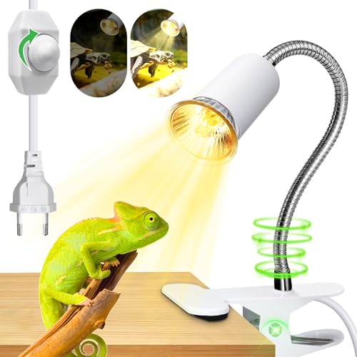 Lampe Chauffante Poussin, Lampe Chauffante Reptiles, Support de Lampe avec 240 cm Câble, Lampe...