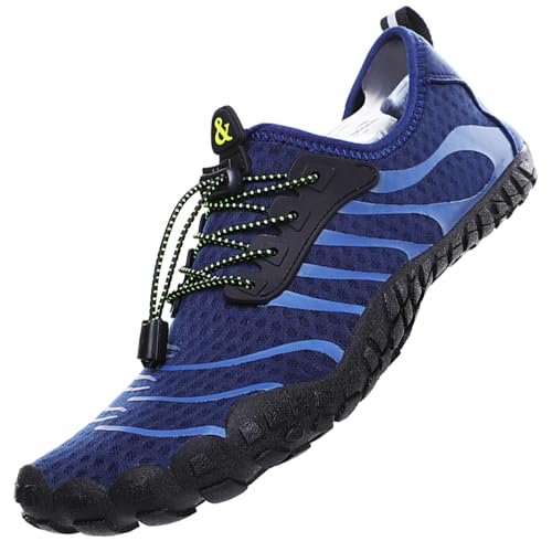 Vradar Water Shoes for Men Barefoot Quick-Dry Soft Soft Breathable Slip-on Aqua Shoes River Shoes Quick Dry Slip-on for Pool Beach Surf Water Park YOG