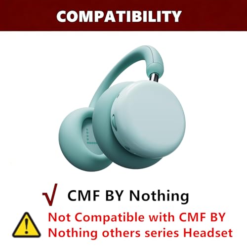 Repuestos almohadillas para oreja para auriculares CMF BY Nothing con cancelación de ruido | Almohadillas de cuero proteico y espuma viscoelástica - Azul miniatura 2