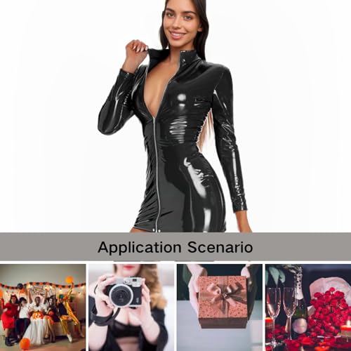 Robe de discothèque zippée devant pour valoriser vos formes