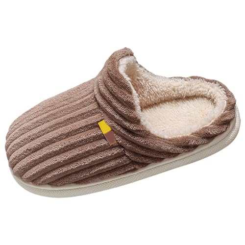 Slippers for Women Warm Memory Foam Comfy House Slippers with Non-Slip Rubber Sole Indoor and Outdoor Fuzzy Cozy Shoes Plush Bedroom Autumn Winter Thickened Warm Comfortable Slipper