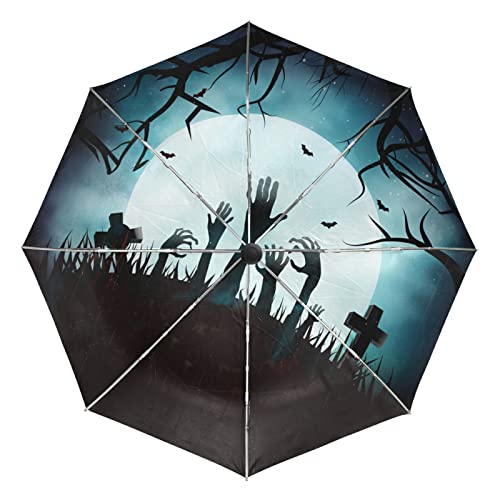 Parapluie automatique Vnurnrn mains de lune claire pour la plage et vos voyages