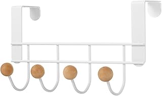 VEETHI Punch-Free Door Hooks Kitchen Cabinet Hook Clothes Hanger Hat Scarf Coat Towel Hanger Door Hanger Space Aluminium Wall Hanging Hooks for Shower Wall