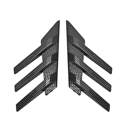 Becquet latéral de pare-brise arrière en fibre de carbone style sport chic pour auto