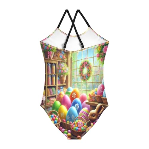 Easter Candy Shop Bathing Suits for Girls Swimsuit Swimwear Summer Beach One Piece Swimsuits2