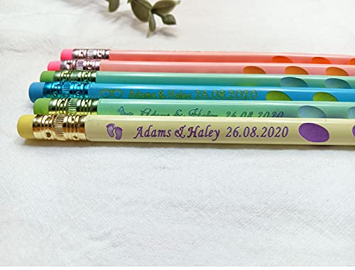 Crayons en bois personnalisés avec noms pour ne plus perdre ses crayons