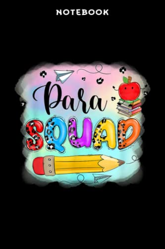 Back to School - Notebook Lēōpārd Pārā Sqūād Pārāprōfēssiōnāl Tēāchērs Bāck tō Schōōl Prēttÿ: 6x9 inch, over 100 pages / Lined Journal,Schedule,Notebook Journal,Financial,Personalized