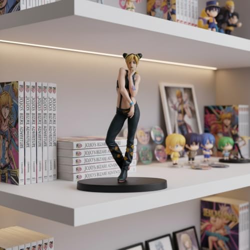 Image of Offo JoJo's Bizarre Adventure Jolyne Cujoh Action Figure | Lightweight Durable PVC Anime Collectible for Home, Office Desk & Study Table | Modern Showpiece for Fans & Action Figure Collectors