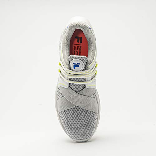 Fila, Springy, Tênis, Masculino, Prata/Branco/Limão, 41