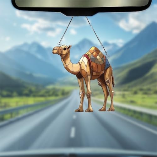 Image of Camel Acrylic Ornament Gift for Camel Lovers Christmas Hanging Decor