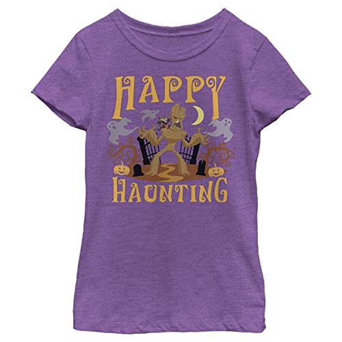T-shirt Groot Marvel fille haut manches courtes violet taille M