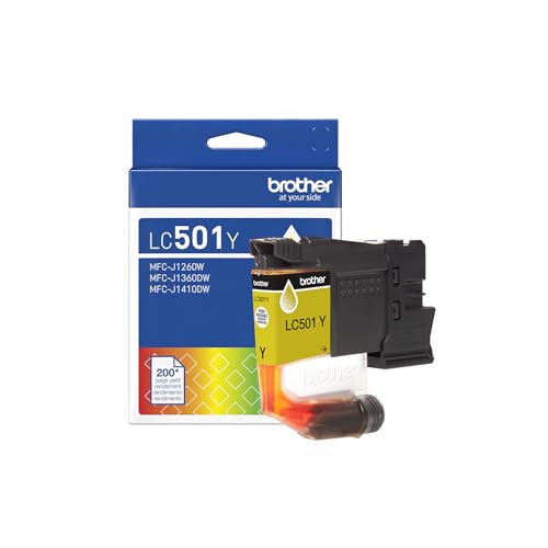 Image of Brother Genuine LC501Y Standard Yield Yellow Ink Cartridge
