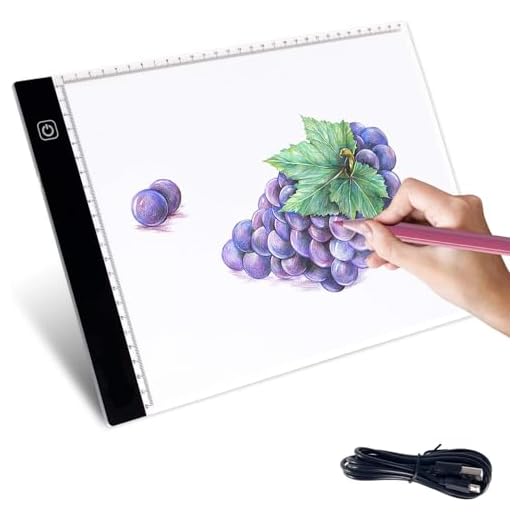 SOUTH AREA - Mesa de Luz LED Profesional A4 | 7000LUX Iluminación Uniforme | 3 Niveles Brillo Ajustables | Portátil y Ultradelgada | Ideal para Artistas y Educación Infantil