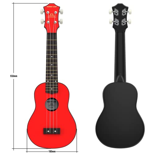 Monkey Loop Gorilla Red Ukelele Soprano