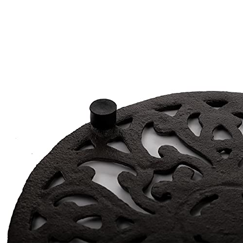 Hedume2packcastirontrivet68castironroundtrivetwithvintagepatternandrubberpegsfeetforservinghotdishpotpansandteapotonkitchencountertopordinning Urban Country Home Decor Hedume 2 pack cast iron trivet 68 cast iron round trivet with vintage pattern and rubber pegsfeet for serving hot dish pot pans and teapot on kitchen countertop or dinning urban country home decor