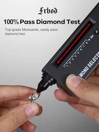 D Color VVS1 Clarity Moissanite Wave Open Ring for Women, Solid 925 Sterling Silver with Rhodium Plated, Wedding Anniversaries Valentines Jewelry, Size 5-113