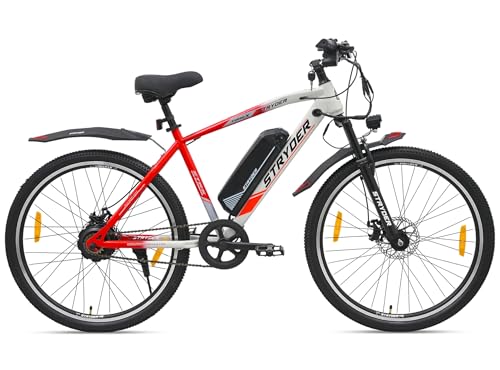 Image of Stryder TORQ-X 27.5 inch Electric Cycle for Men and Women with Removable 8.7Ah Li-Ion Battery, LCD Display, 5 PAS Levels & Walking Mode | Up to 40 KM Range | Hi-Tensile Steel Frame|Unisex Electric Bicycle