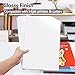 Lzerking Glossy Printable Vinyl Sticker Paper for Printer - 100 Sheets White Self-Adhesive, Quick-Drying Waterproof, 8.5x11 Inches for Inkjet & Laser Printers