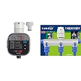 タカギ(takagi) かんたん水やりタイマースタンダード タイマー予約 自動水やり GTA111 【安心の2 3分岐蛇口ニップル 1つの蛇口を3つに増やす GWF11 【安心の2 【セット買い】