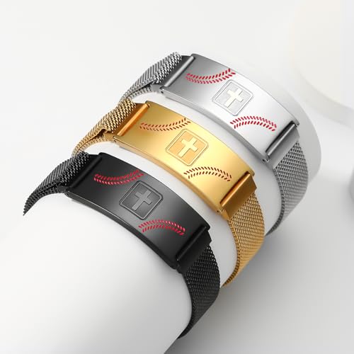 Pulsera ajustable con motivo deportivo para hombres miniatura 5