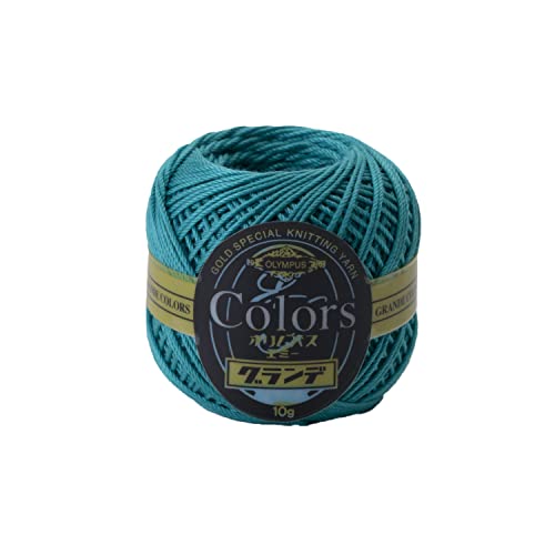 オリムパス製絲 エミーグランデ カラーズ レース糸 合細 Col.222 水色系 10g 約44m